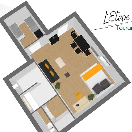 דירה L'etape Tourangelle טור